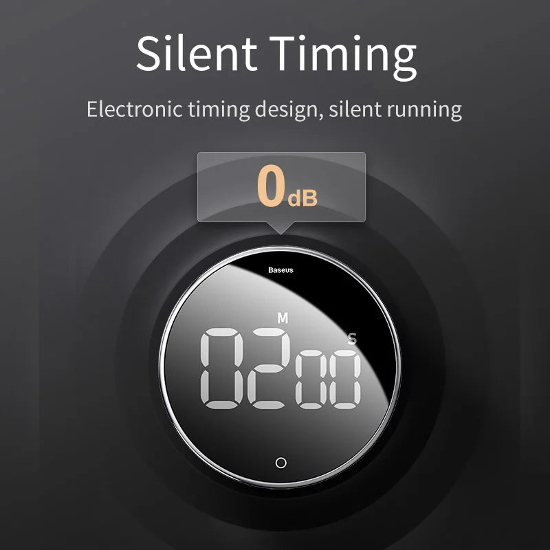 Magnetic Kitchen Timer Digital Timer Manual Countdown Alarm