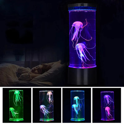 Color Changing Jellyfish Lamp Usb/Battery Powered Table