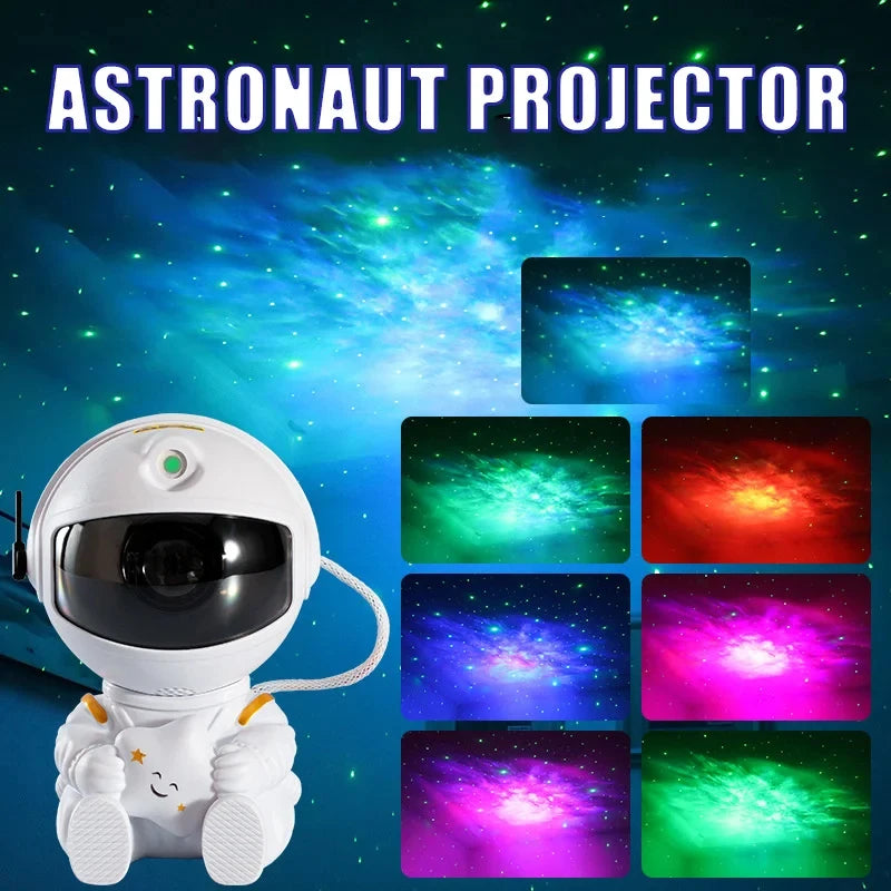 Galaxy Star Astronaut Projector LED Night Light Starry Sky