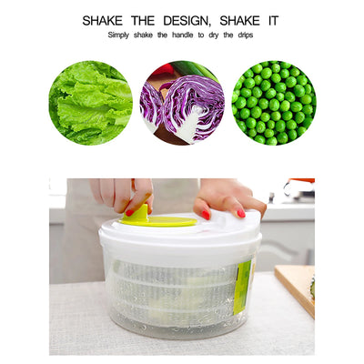 Salad Spinner Lettuce Greens Washer Dryer Drainer Crisper