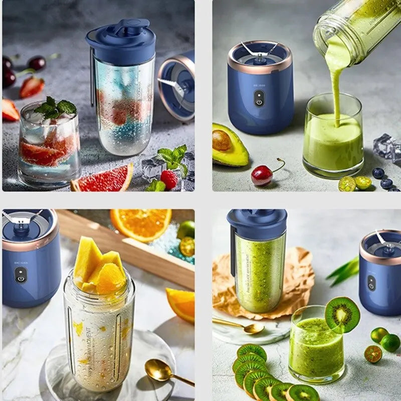 Portable Small Electric Juicer Stainless Steel Blade Cup Juicer
