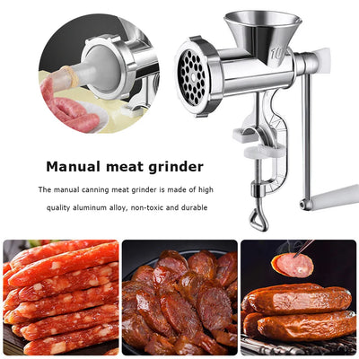 Grinder Silver Aluminum Alloy Powerful Home Sausage