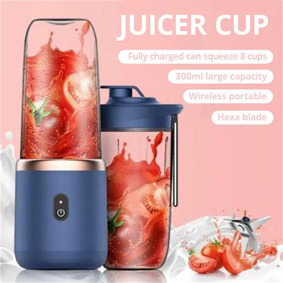 Portable Small Electric Juicer Stainless Steel Blade Cup Juicer